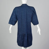1980s Galanos Denim Set with Rhinestone Detail