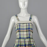 1950s Plaid Dress and Jacket with Patch Pockets