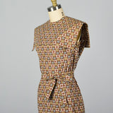 1960s Cotton Dress with Matching Collar