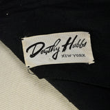 1950s Little Black Dress with White Topstitching