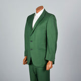 1960s Men's Bright Green Two Piece Suit