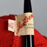 1930s Jantzen Red Swimsuit with Drawstring Back