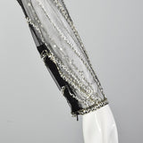 Small Bob Mackie Black Beaded Long Gown