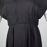 1960s Little Black Dress with Large Back Buttons