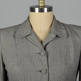 1950s Black and White Houndstooth Jacket