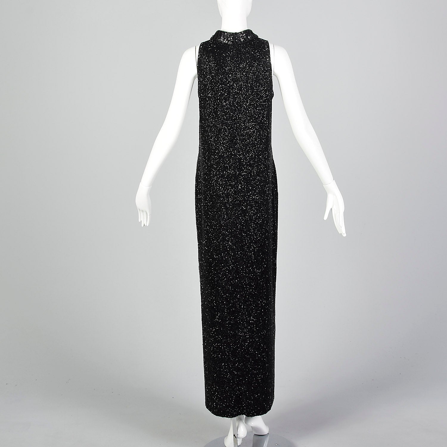 Medium Bob Mackie 1980s Heavily Beaded Black Dress