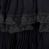 1960s Black Ruffle Dress