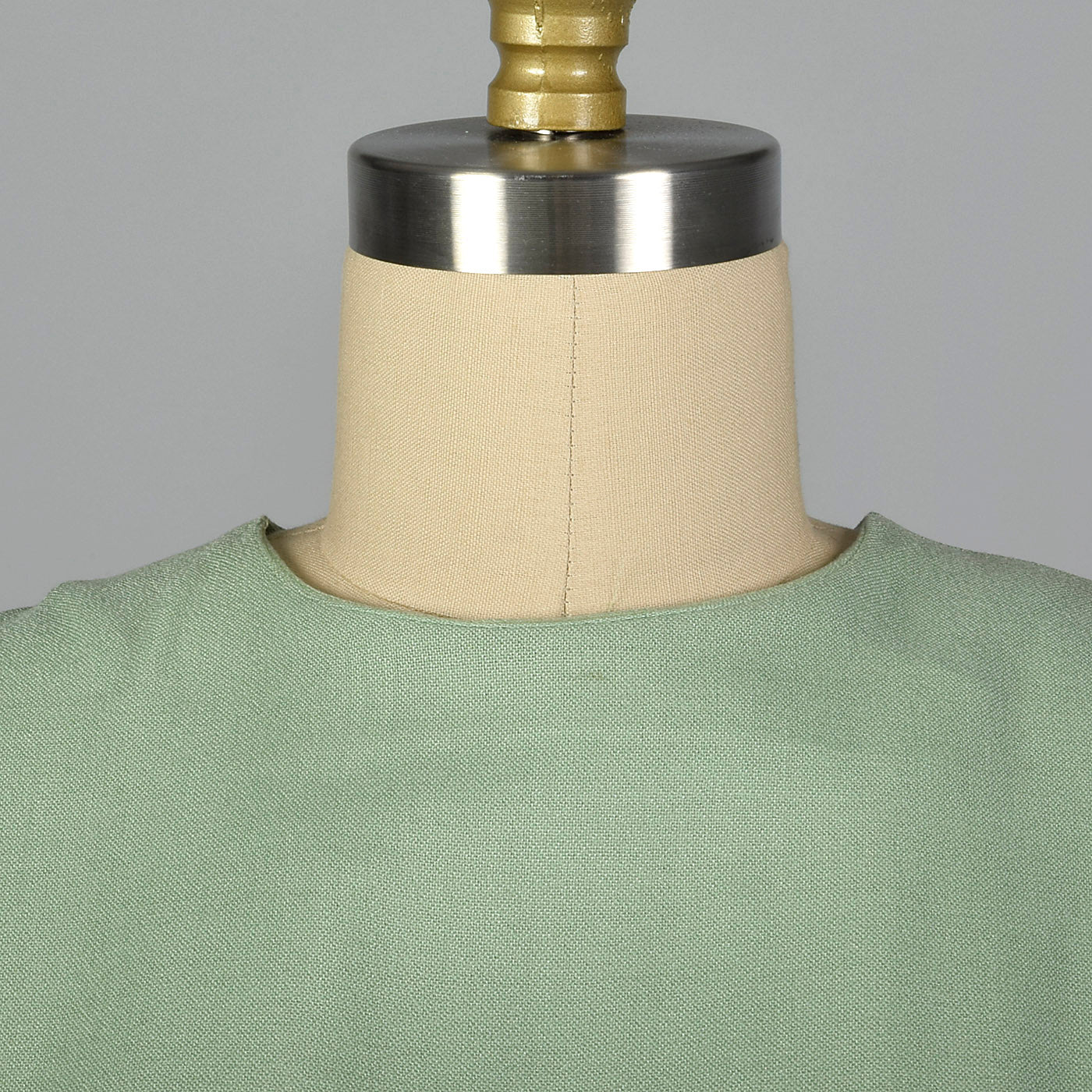 1950s Day Dress with Color Block Waist