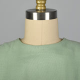 1950s Day Dress with Color Block Waist