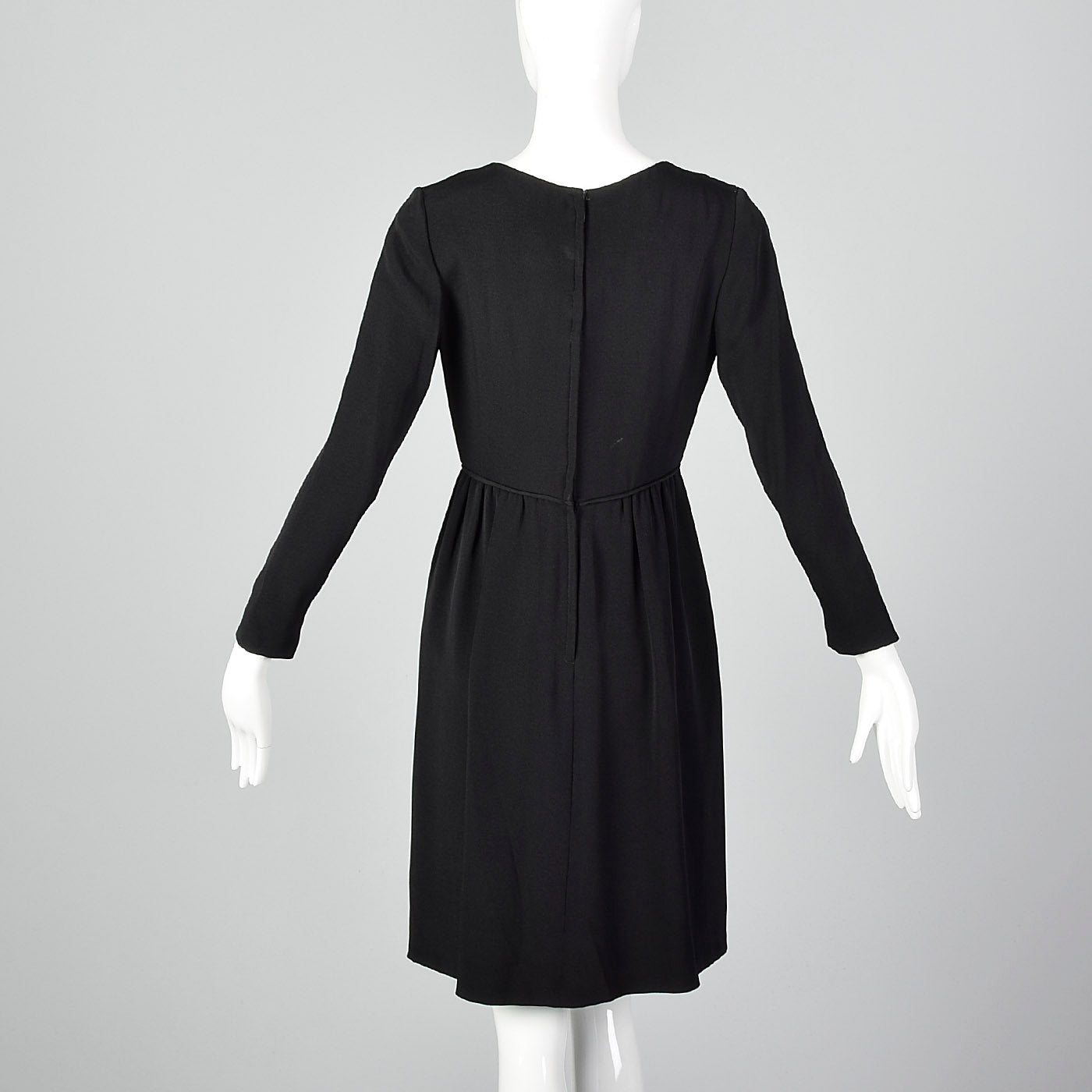 1960s Roger Milot Black Dress