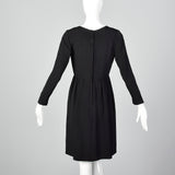 1960s Roger Milot Black Dress