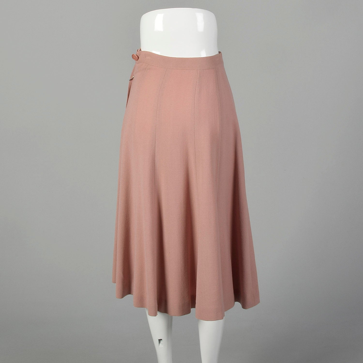 XS 1940s Dust Pink Skirt