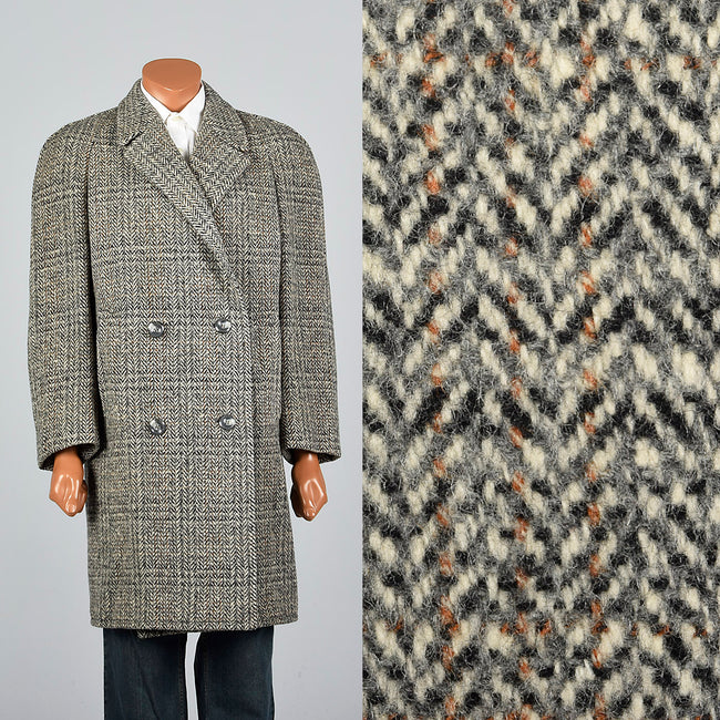1950s Mens Wool Tweed Frankfurt Coat