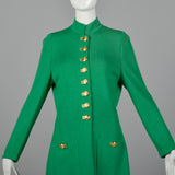 1990s St John Green Knit Skirt Suit