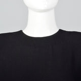1940s Black Femme Fatale Dress with Gold Sequins