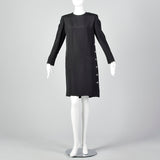 1980s Michael Novarese Black Dress