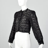 1970s Saks Fifth Avenue Black Lace Jacket