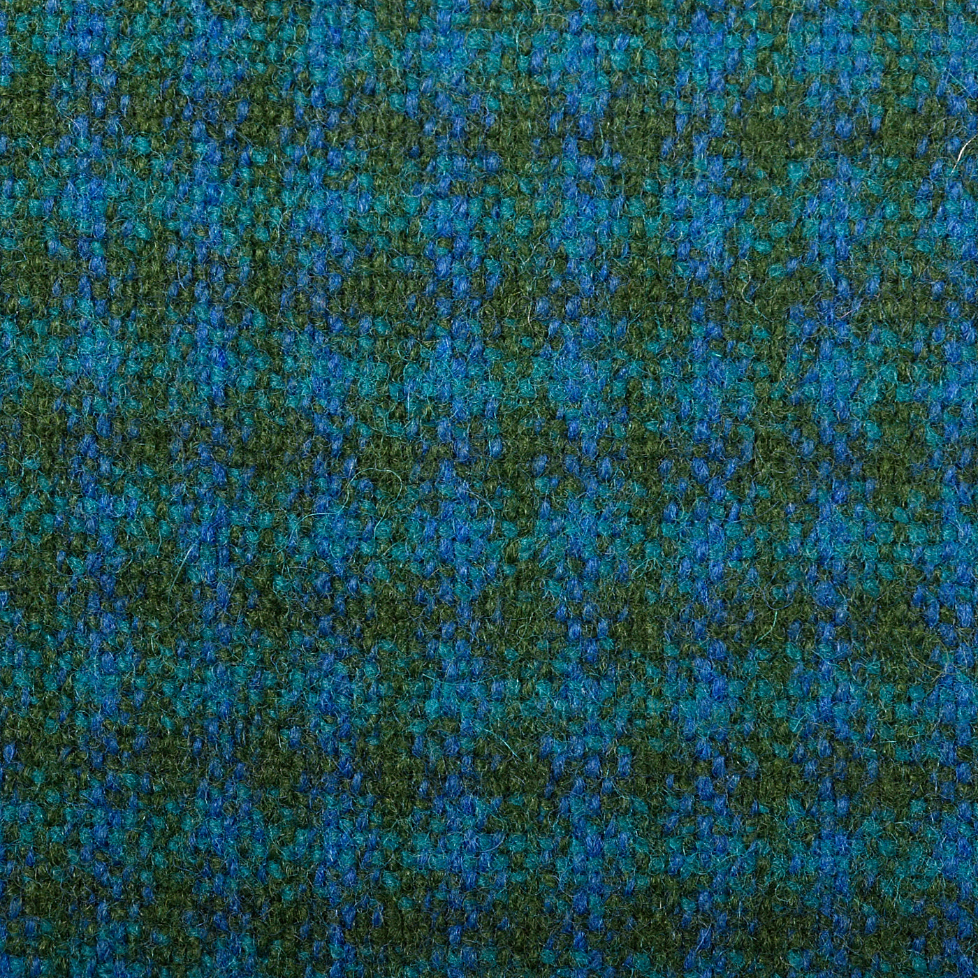 1960s Three Piece Skirt Suit with Matching Winter Coat in Green & Blue Wool
