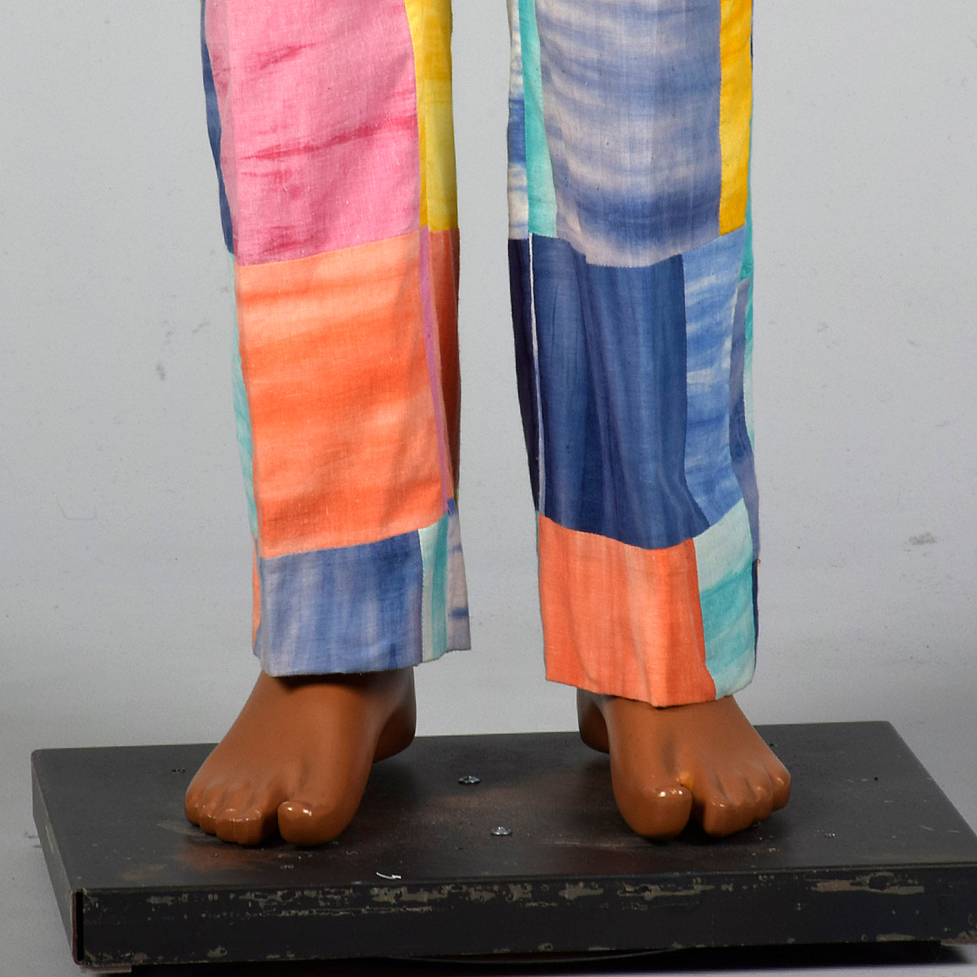 1970s Mens Patchwork Pants