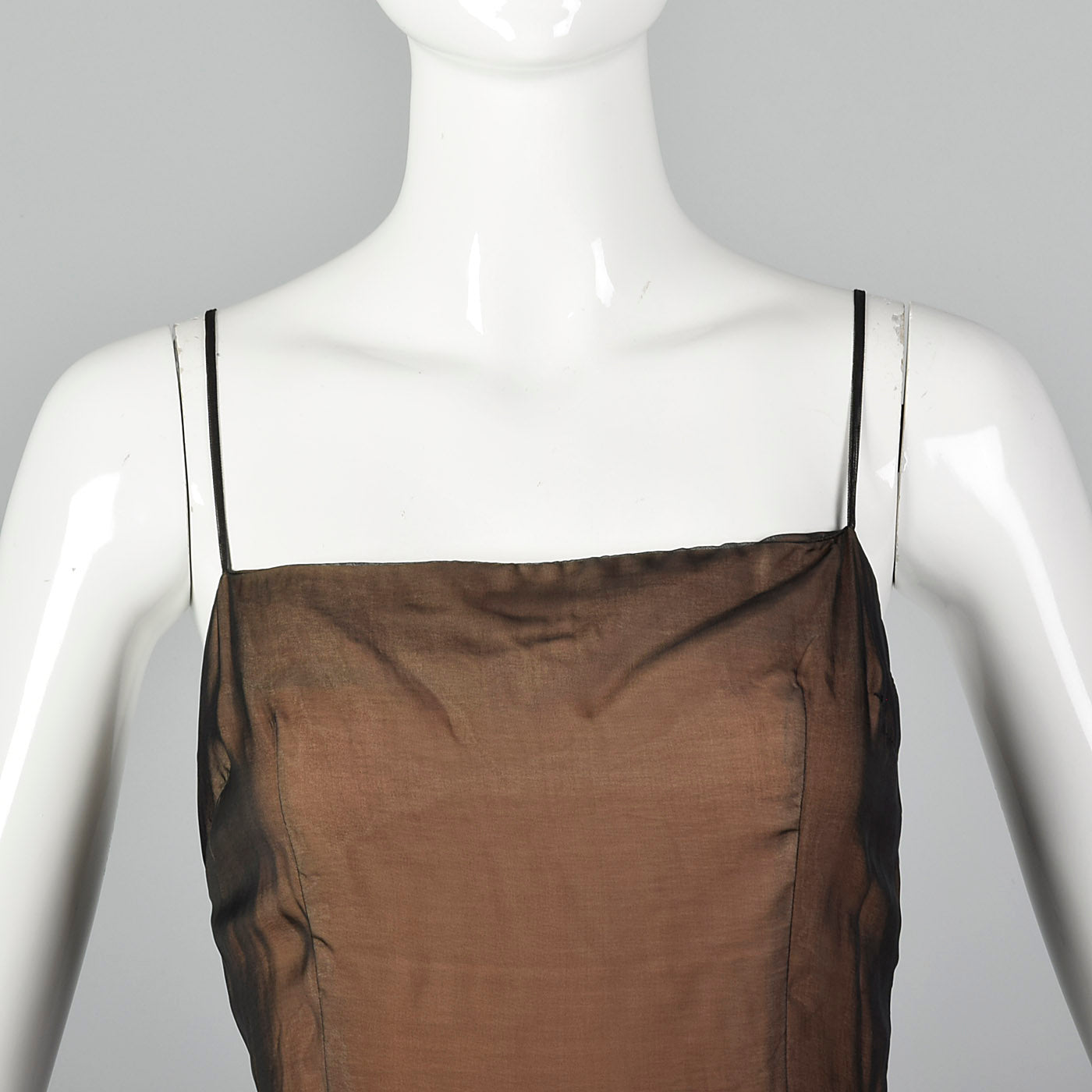 1990s Mignon Illusion Overlay Dress