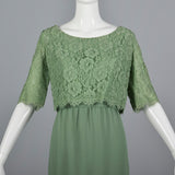 1960s Emma Domb Green Cocktail Dress