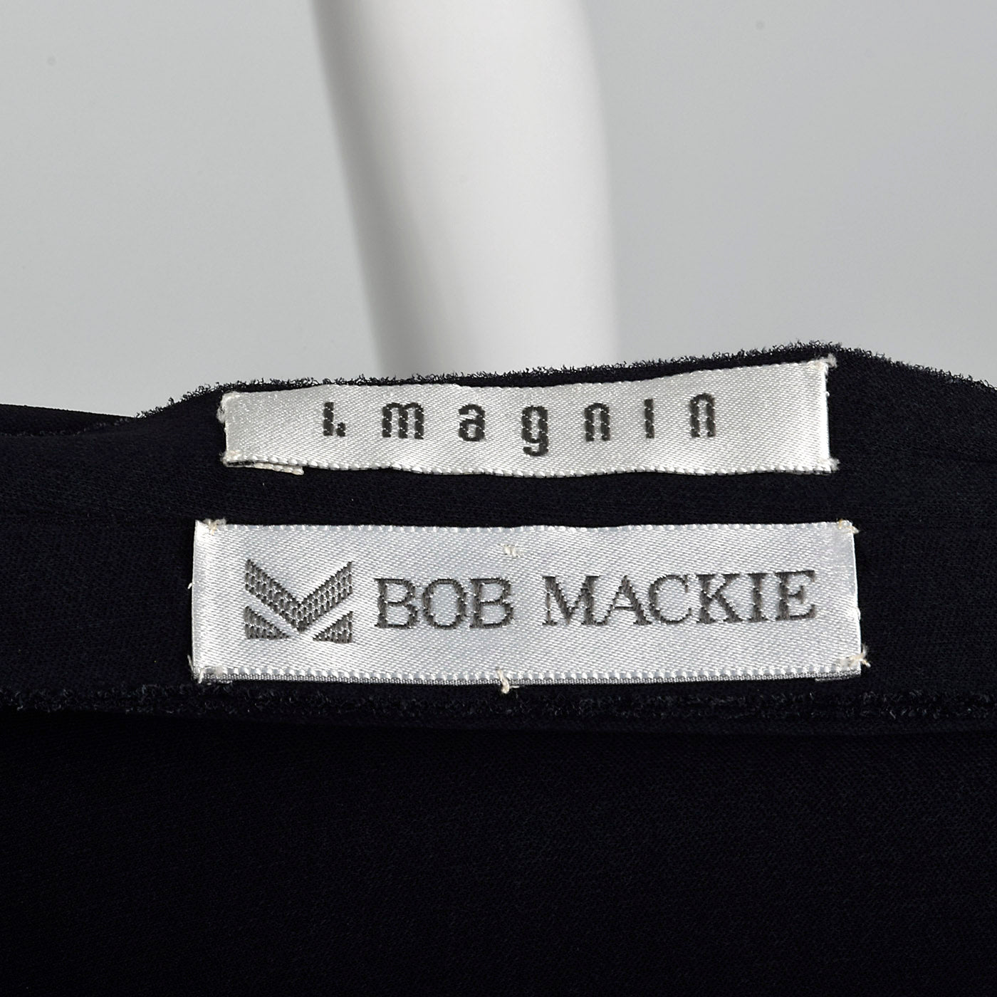 1970s Bob Mackie Black Dress with Low Cut Beaded Back