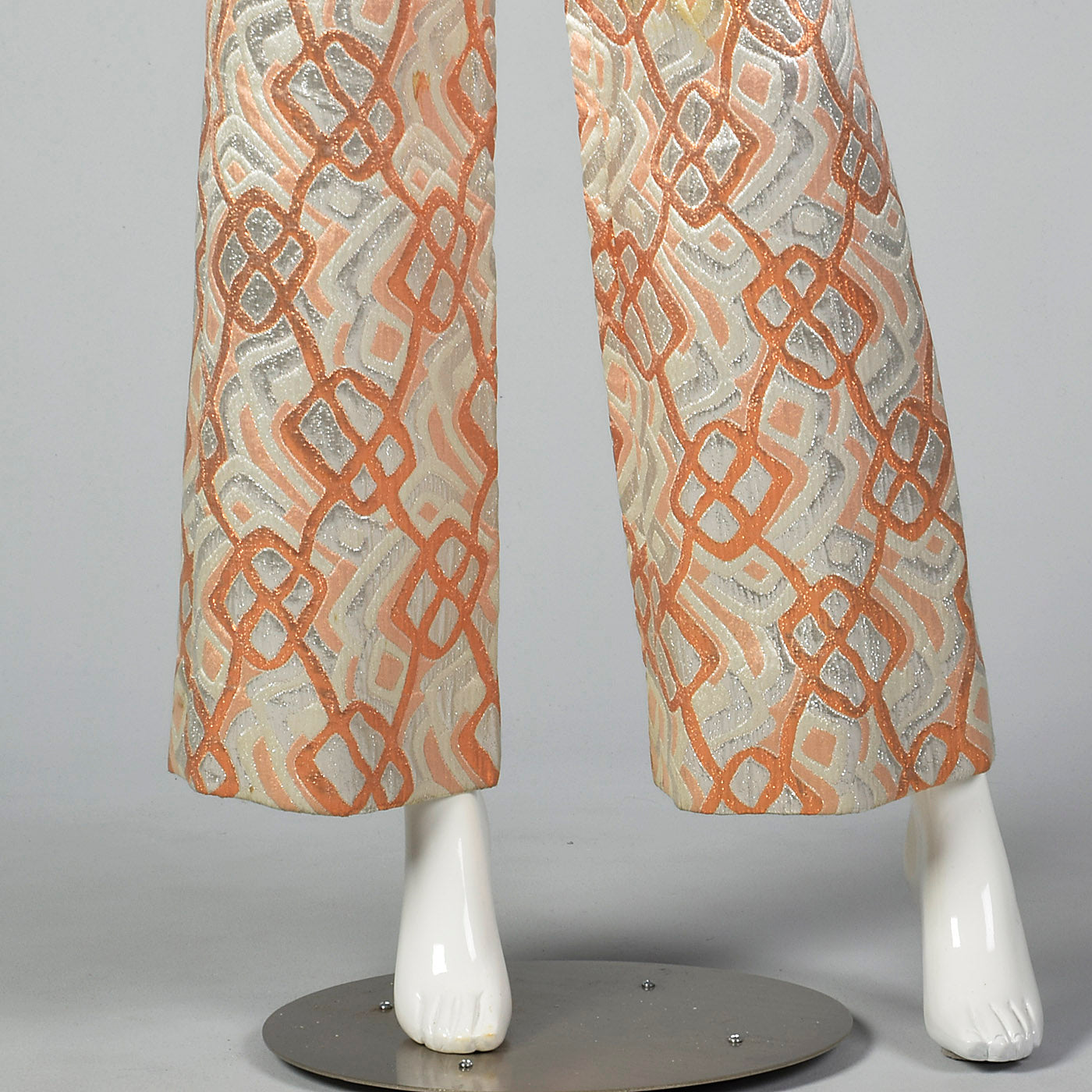 1970s Malcolm Starr Metallic Brocade Jumpsuit