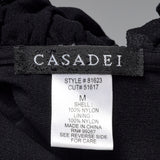 2000s Casadei Black Ruched Top