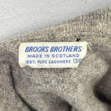 Medium Brooks Brothers 1970s Gray Cashmere Turtleneck Sweater