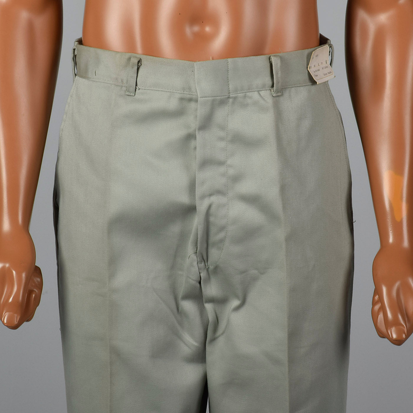 1950s Gray Sanforized Cotton Pants