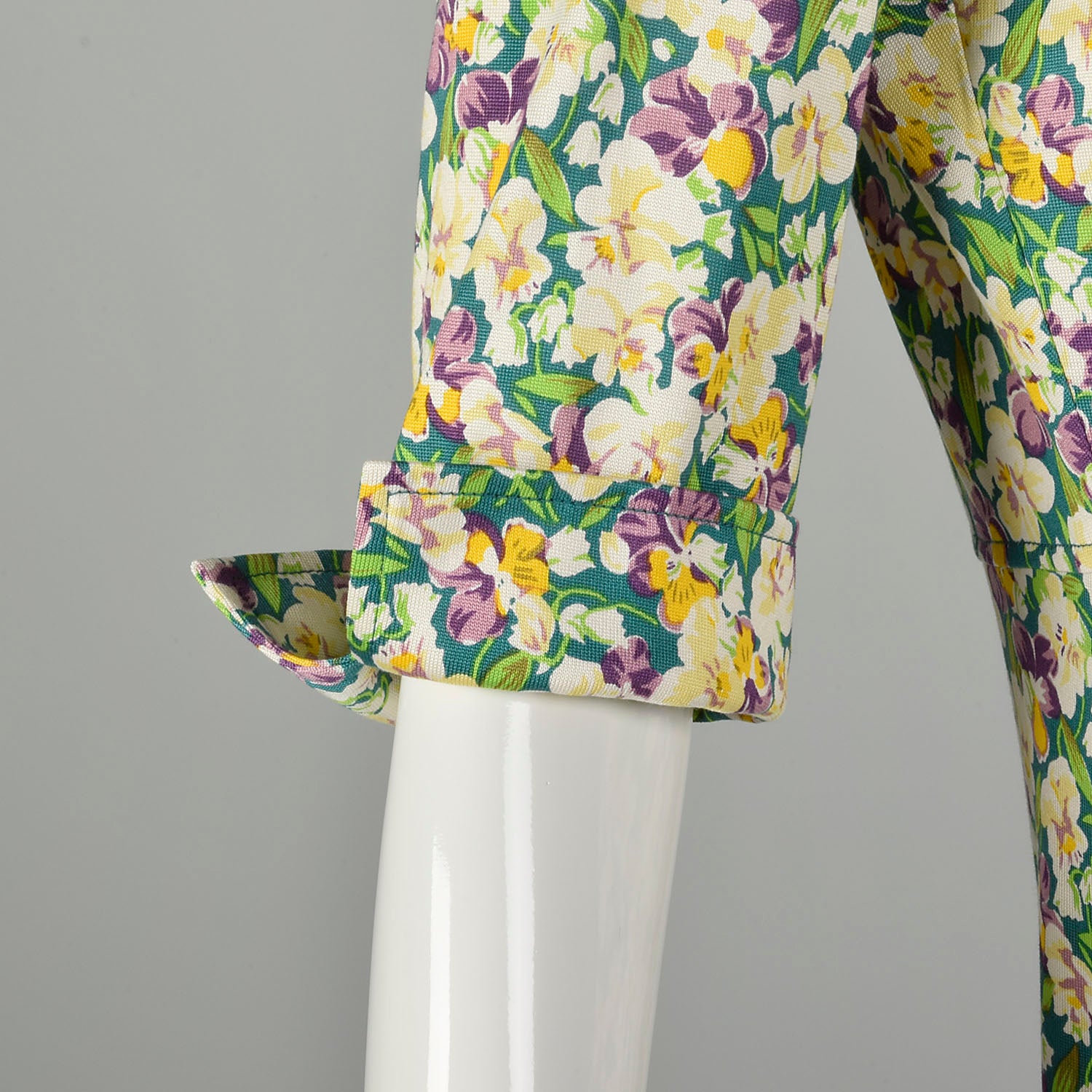 Medium Diane Von Furstenberg Violet Print Dress Floral Silk Jersey