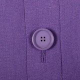 Small 1960s Dress Geoffrey Beene Purple Mini Linen Shift Sleeveless Space Age Mod Designer Dress