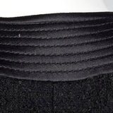 1960s Black Chunky Tweed Skirt Suit