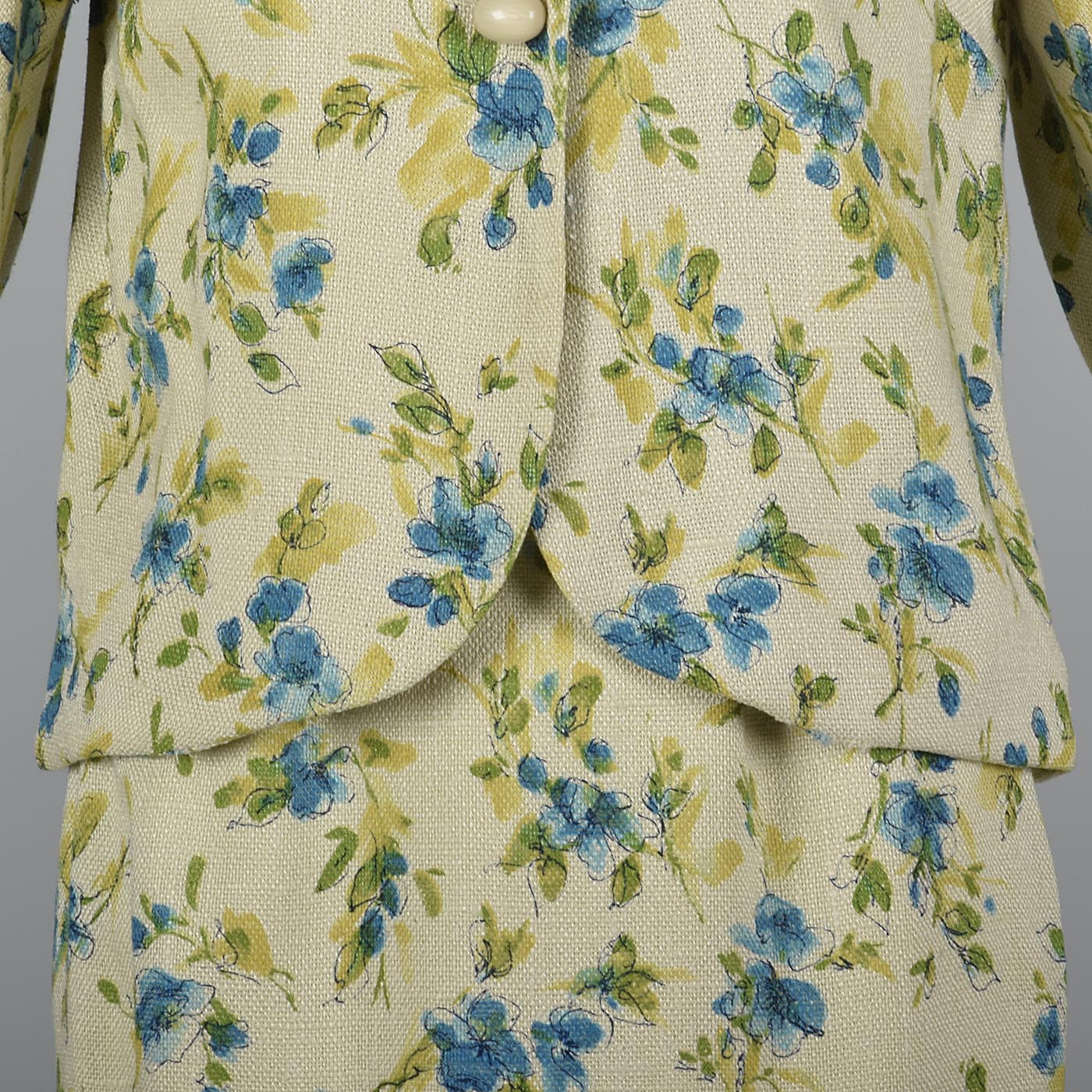 1960s Spring Skirt Suit in Floral Print