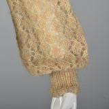 1970s Sheer Mohair Wrap Sweater