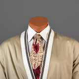 1960s Mens Casual Jacket with Ribbed Knit Trim