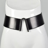 1980s Helmut Lang Black Leather Belt