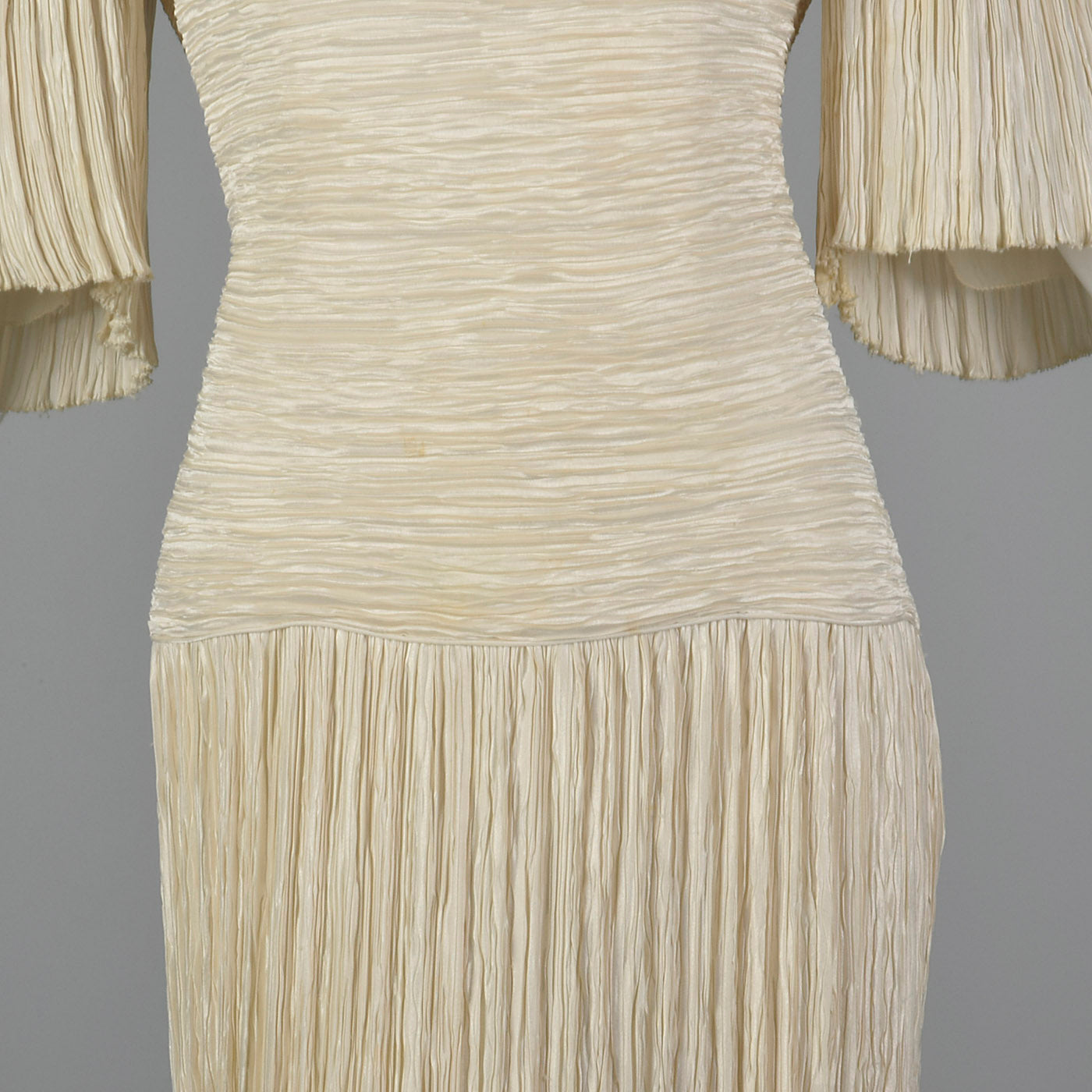 1980s Mary McFadden Dress with Beaded Neckline