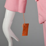 1960s Lilli Diamond Deadstock Pink Wiggle Dress and Jacket Set