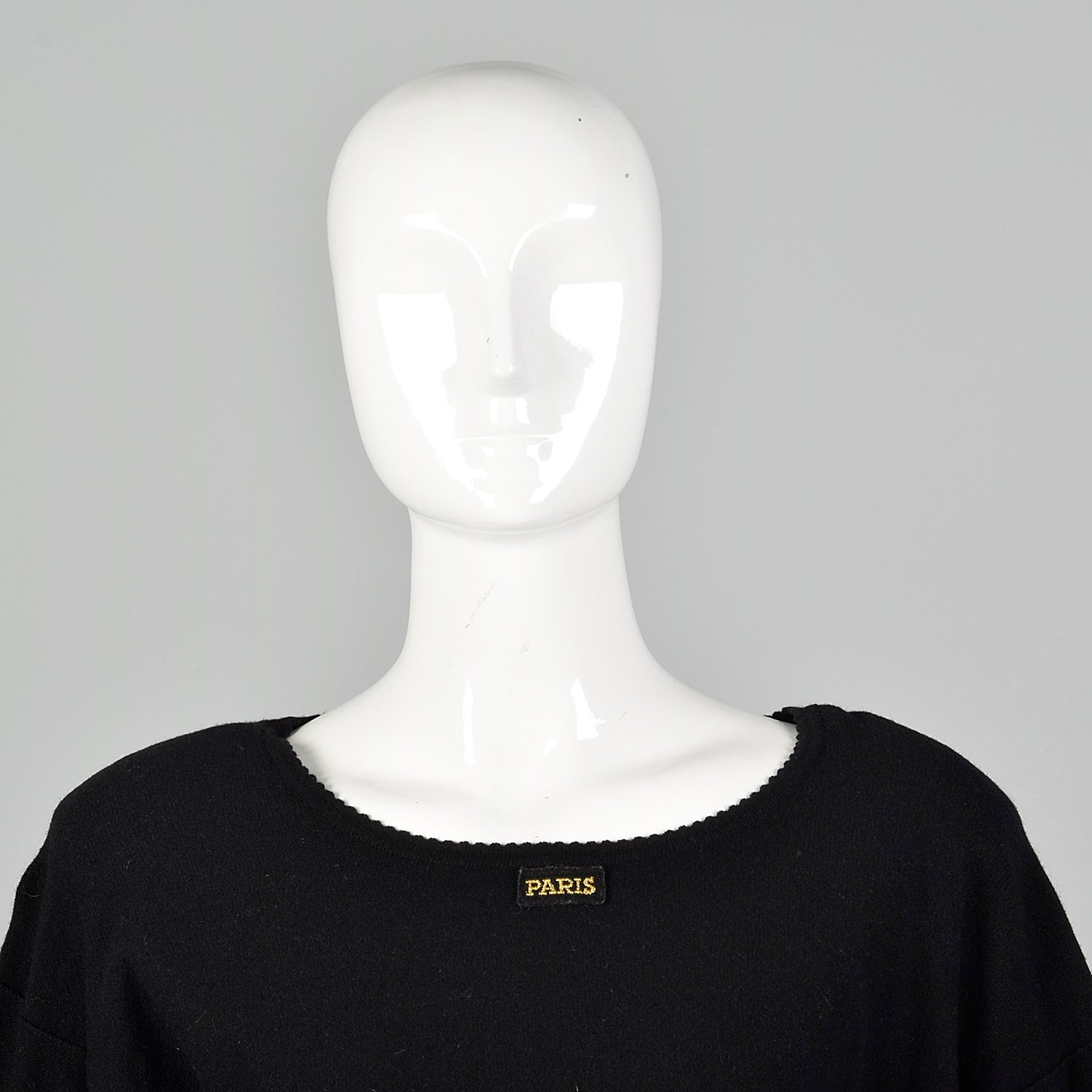 Large Sonia Rykiel 1980s Classic Black Sweater