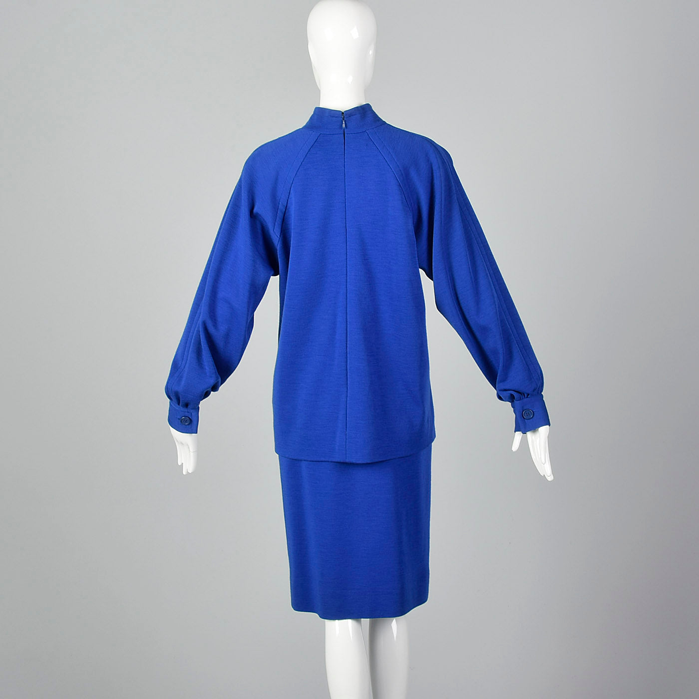 XS 1980s Blue Skirt Set