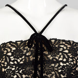 Small 1940s Illusion Bodice Evening Dress