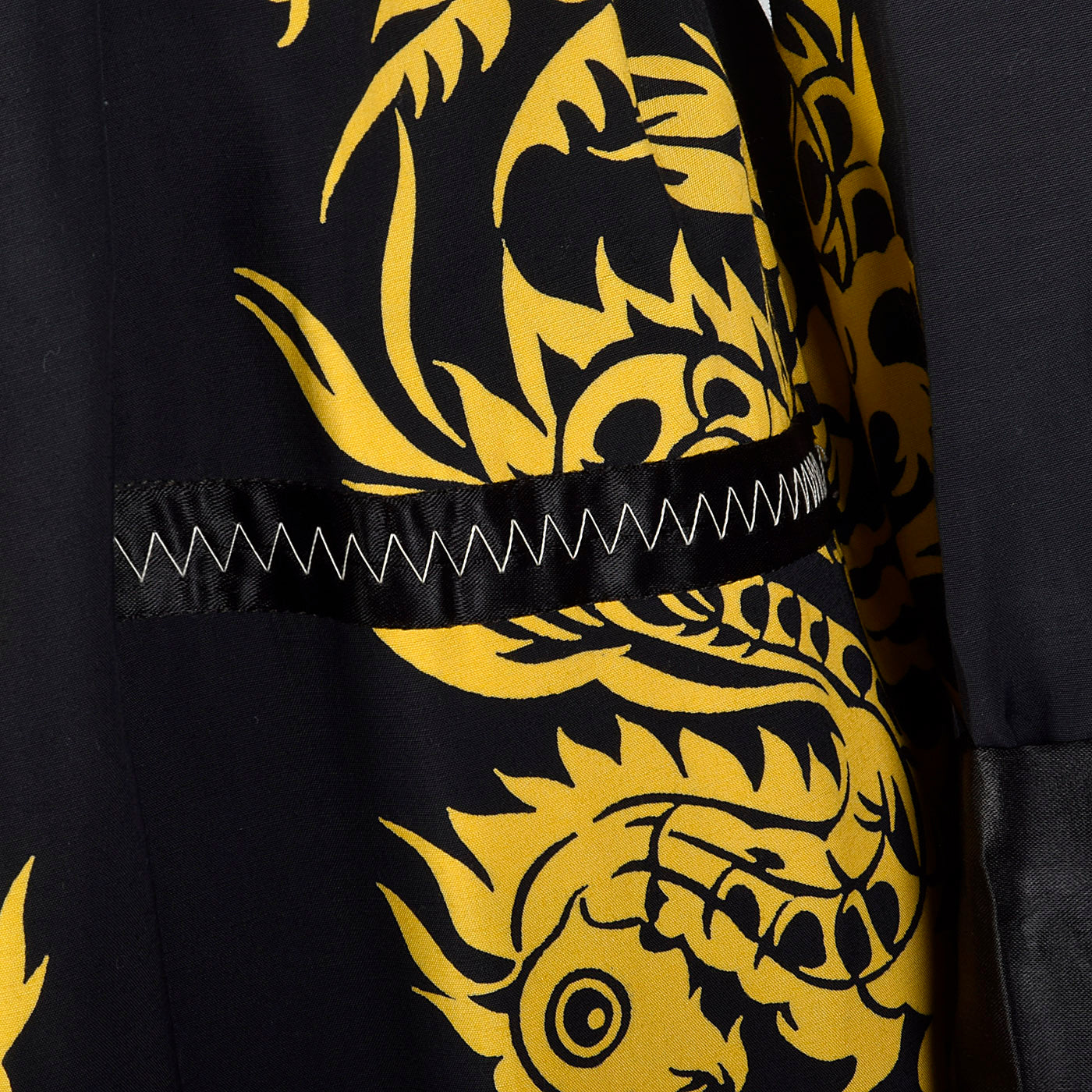 1950s Mens Deadstock Robe with Gold Dragons