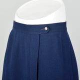 XS 1940s Pendleton Navy Blue Skirt