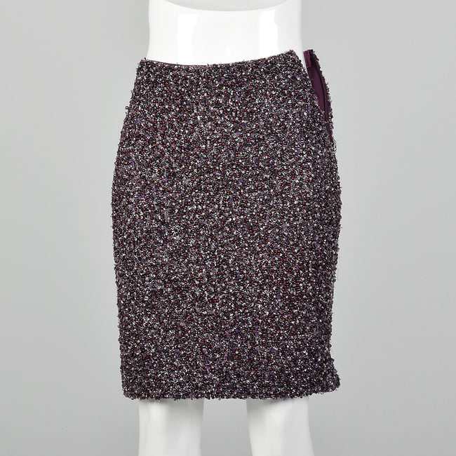 XXS Amethyst Purple Beaded Skirt