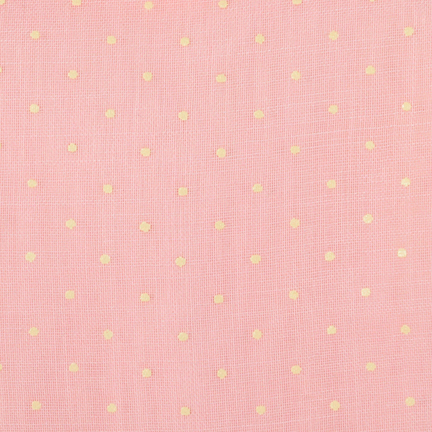 1960s Pink Swiss Dot Dress with Ruffle Trim