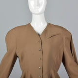 XS Thierry Mugler  1980s Tan Jacket