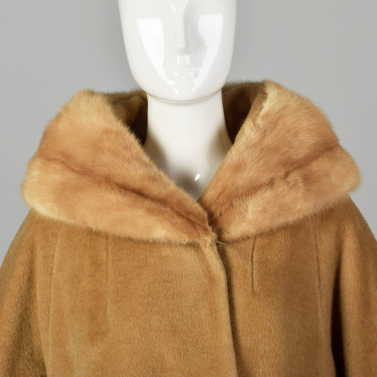 Lilli Ann 1960s Wool Coat with Mink Collar