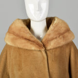 Lilli Ann 1960s Wool Coat with Mink Collar