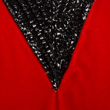 1960s Red Velvet Dress with Poet Sleeves